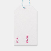 Happy Holiday Tree Gift Labels Cadeaulabel (Achterkant)