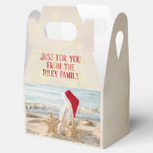 Happy Holiday-zeester op het strand Bedankdoosjes (Geopend)