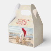 Happy Holiday-zeester op het strand Bedankdoosjes (Voorkant Zijde)