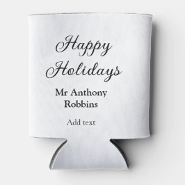 Happy holidays add name date year simple minimChri Blikjeskoeler