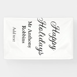 Happy holidays add name date year simple minimChri Spandoek