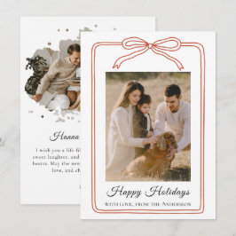 Happy Holidays Arch 2 Photo Feestdagenkaart