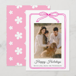 Happy Holidays Arch Photo Feestdagenkaart