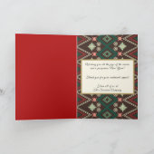 Happy Holidays Boho Business Logo Carte de voeux (Intérieur)