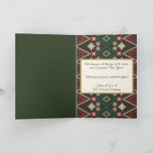 Happy Holidays Boho Business Logo Carte de voeux (Intérieur)
