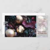 Happy Holidays Carte photo (2) - Utiliser votre ph (Devant / Derrière)