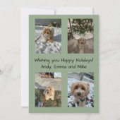Happy Holidays Christmas Tree Card Kaart (Achterkant)