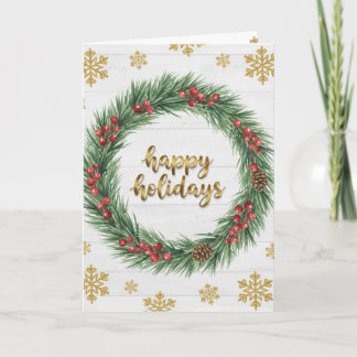 Happy Holidays Corporate Christmas Card Feestdagen Kaart