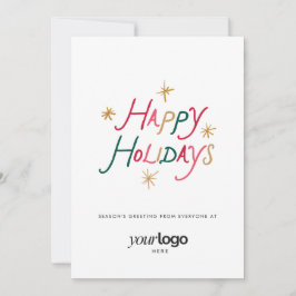 Happy Holidays Corporate Holiday Greeting Card Feestdagenkaart