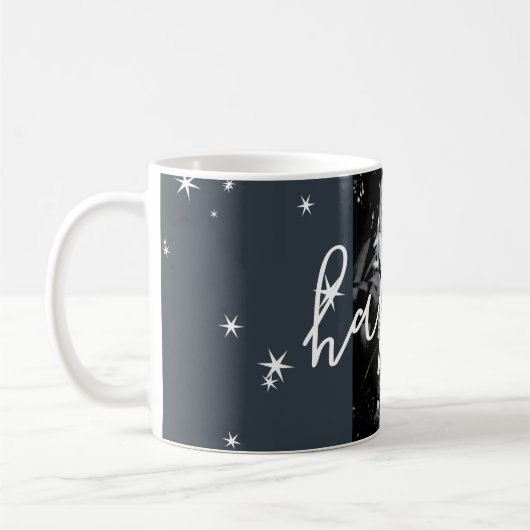 Happy Holidays Custom Photo Holiday Star Mug (Gauche)