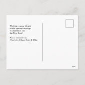 Happy Holidays customisée photo Holiday Carte post (Dos)