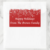 Happy Holidays Enveloppe Stickers Modèle (Sac)