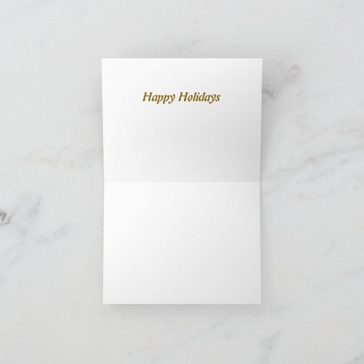 Happy Holidays Feestdagen Kaart (Binnen)