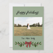 Happy Holidays Garland and Mistletoe