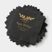 Happy Holidays Holly and Bells Company Nom de fami (Insitu (empilé))