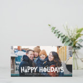 Happy Holidays illustrations carte photo horizonta (Debout devant)