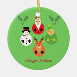 Happy Holidays! Keramisch Ornament