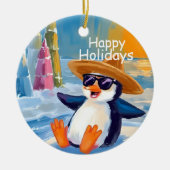 "Happy Holidays" Keramisch Ornament (Voorkant)