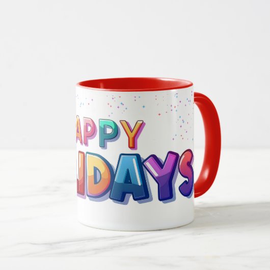 Happy Holidays Mug (Devant droit)