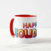 Happy Holidays Mug Mok (Voorkant links)
