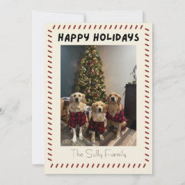 Happy Holidays Photo Card Feestdagenkaart