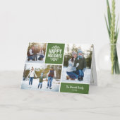 Happy Holidays Photo Collage Carte de voeux (Devant)