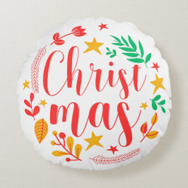 Happy Holidays Rond Kussen
