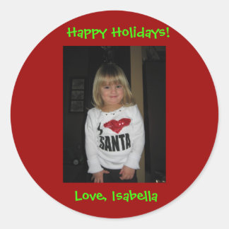 Happy Holidays! Ronde Sticker