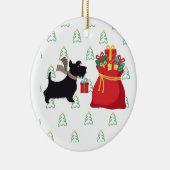 Happy Holidays-Schnauzer Christmas Ornament  (Rechts)