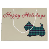 Happy Holidays Scottish Terrier Cadeau sac (Devant)