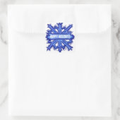Happy Holidays snowflake autocollants personnalisa (Sac)