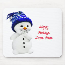 Happy Holidays Snowman Mousepad Muismat