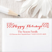 Happy Holidays stars étiquette de vacances (En situation)