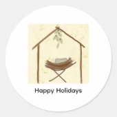 Happy Holidays Sticker (Voorkant)