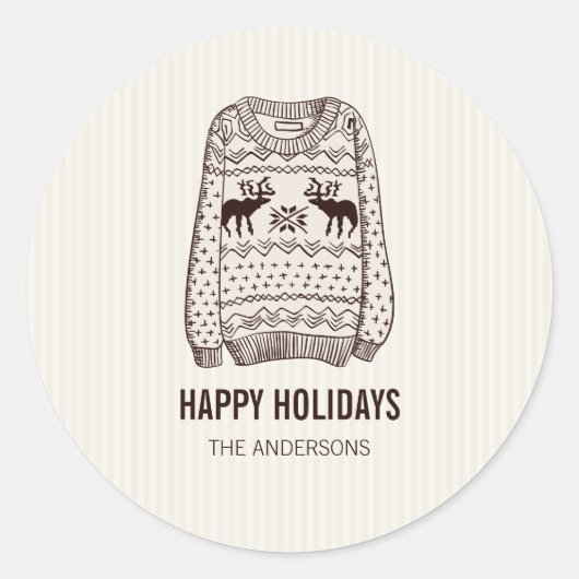 Happy Holidays Vacances Essentials Sticker (Devant)