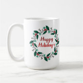 Happy Holiday's Wreath Mug (Gauche)