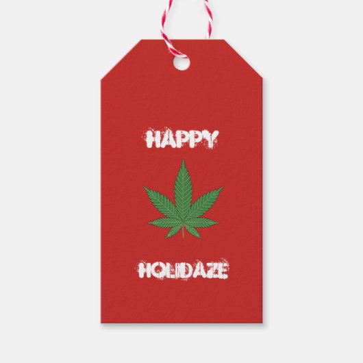 Happy Holidaze - Gepersonaliseerd Cadeaulabel (Voorkant)