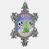 Happy Holidaze Sugar Skull Ornament (Links)