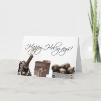 Happy Holigays homoseksuele kerstkaart sepia