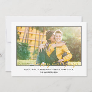 Happy Holigays LGBTQ kerstfoto Feestdagenkaart