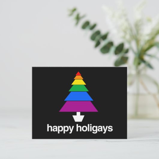 HAPPY HOLIGAYS TREE BRIEFKAART (Staand voorkant)