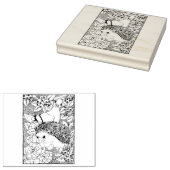 Happy Hollow Hedgehog Rubberstempel (Gestempeld)