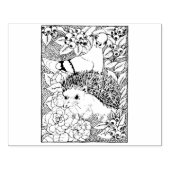 Happy Hollow Hedgehog Rubberstempel (Afrduk)