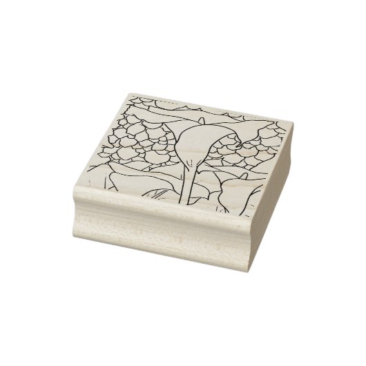 Happy Hollow Tortoise- Calla lelie Rubberstempel (Stempel)