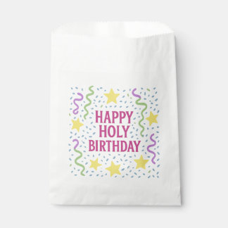 Happy Holy Birthday-Christelijke Kinder gunstzak Bedankzakje