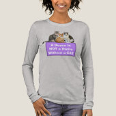 Happy Home / Cat Lover Gepersonaliseerd T-shirt (Voorkant)