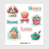 Happy Home Jote Stickers Chiot Set (Feuille)