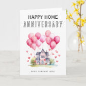 Happy Home Jubileum Kaart (Gele Bloem)