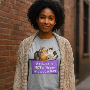 Happy Home / Kat Liefhebber Persoonlijke T-shirt