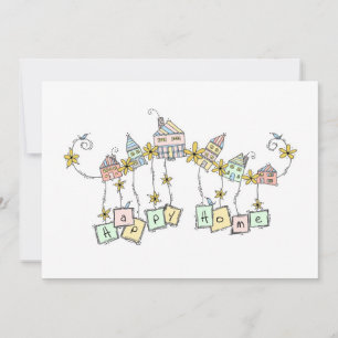 Happy Home Moving Announge Aankondiging